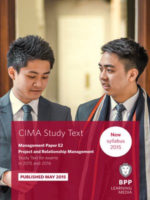 cover image of CIMA - E2 - Project and Relationship Management